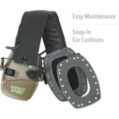 Howard Leight Impact Sport Shooting Earmuff with Bluetooth, Hunter Green - R-02548