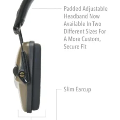 Howard Leight Impact Sport Shooting Earmuff with Bluetooth, Hunter Green - R-02548