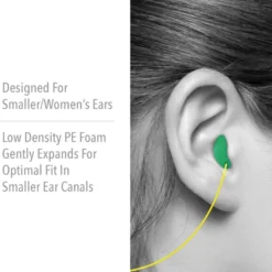 Howard Leight MAXIMUM LITE Contoured T-Shape Polyurethane Foam Corded Earplugs, 1000 Pairs