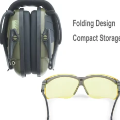 Howard Leight Shooting Safety Bundle with Impact Sport Electronic Earmuff and Genesis Safety Eyewear