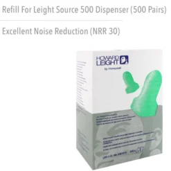 Howard Leight Source 500 Contoured T-Shape Polyurethane Foam Uncorded Earplugs, 2000 Pairs
