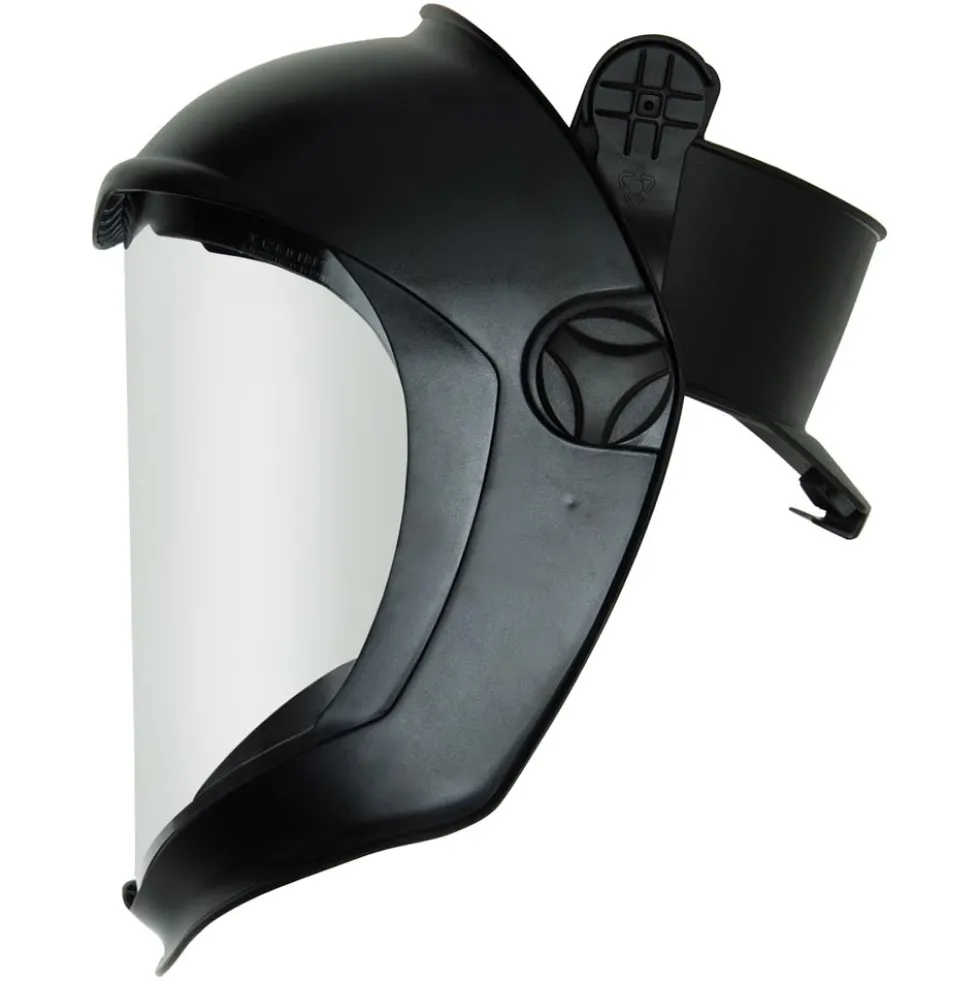 Uvex by Honeywell Bionic Face Shield with Hard Hat Adapter and Clear Polycarbonate Visor - S8505