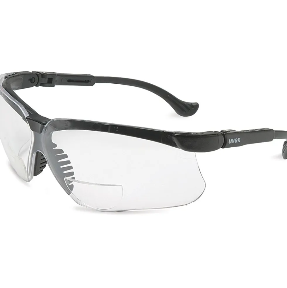 Uvex by Honeywell Genesis +1.0 Diopter Reader Safety Glasses with Clear Anti-Scratch/Hard Coat Lens - S3760