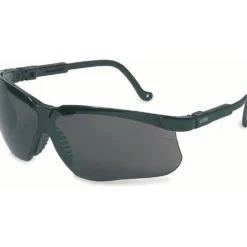 Uvex by Honeywell Genesis Safety Glasses, Black Frame, with Dark Gray HydroShield Anti-Fog Lens - S3212HS