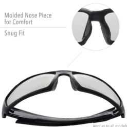 Uvex by Honeywell Hypershock Matte Black Safety Glasses with SCT-Reflect 50 Anti-Scratch/Hard Coat Lens - S2943