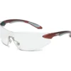 Uvex by Honeywell Ignite Safety Glasses: Wraparound Frame, Frameless, Red, Clear - S4410