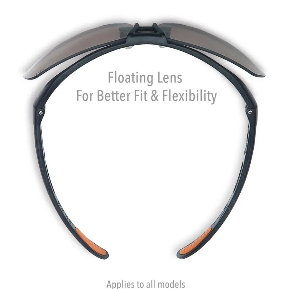 Uvex by Honeywell Protege Black Frame Amber Lens Hydroshield Anti-Fog Coating - S4222HS