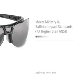 Uvex by Honeywell Protege Safety Glasses with Black Frame, Clear Lens and Hydro Shield Anti-Fog Lens Coating - S4200HS