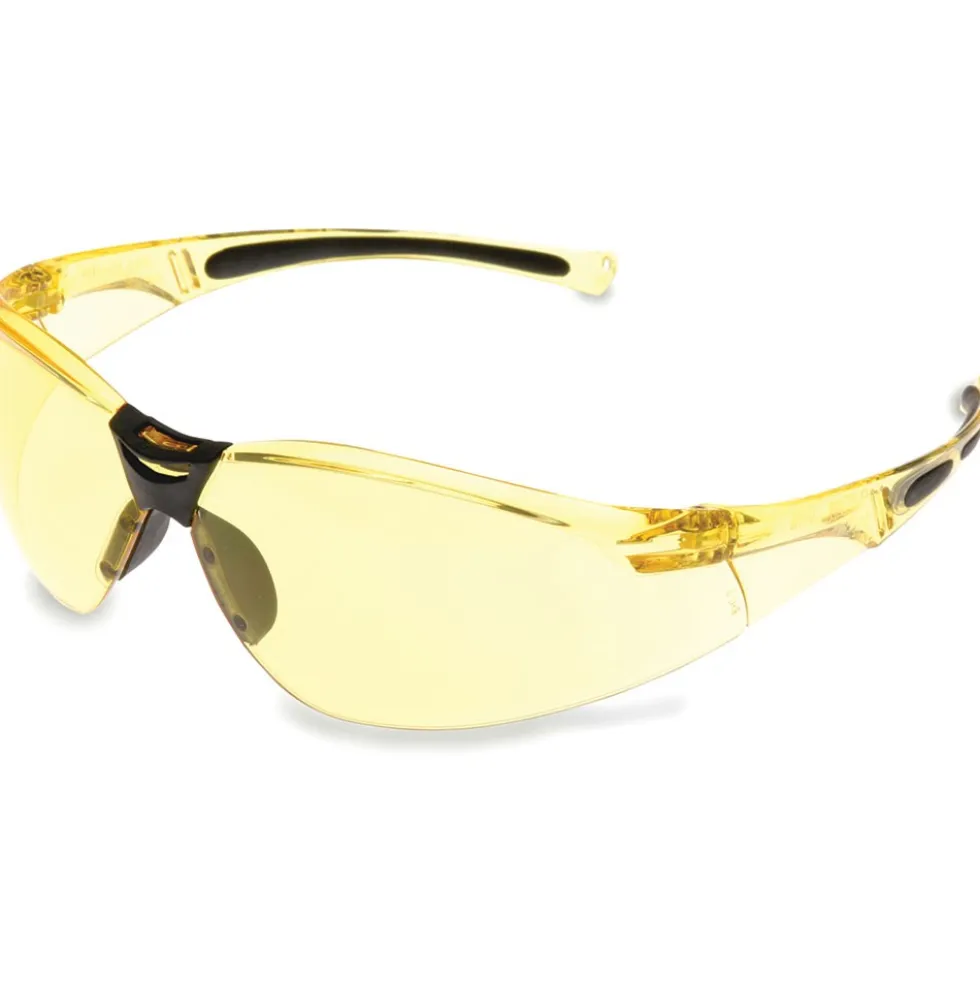 Uvex by Honeywell Safety Eyewear Amber Lens with Anti-Scratch Hardcoat - A802 Series