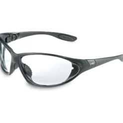Uvex by Honeywell Seismic Black Frame Clear Lens Hydroshield Anti-Fog Coating - S0600HS