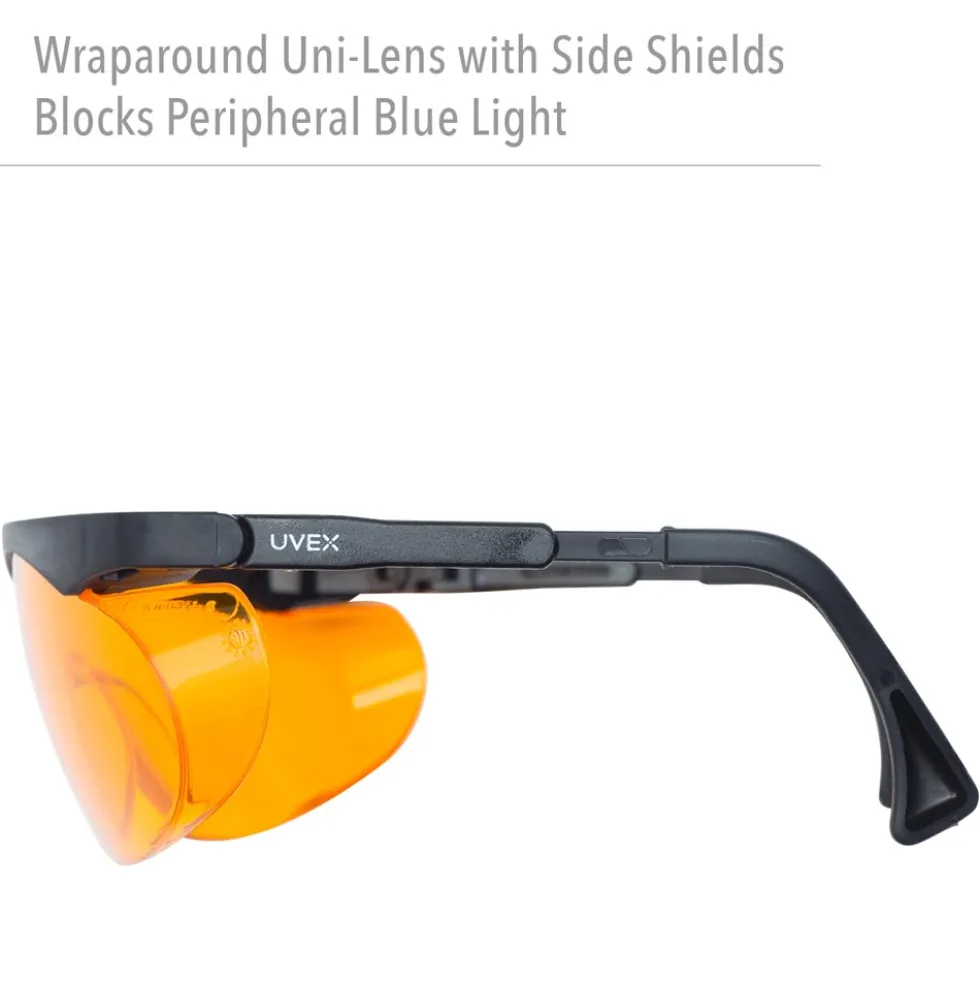 Uvex by Honeywell Skyper Blue Light Blocking Computer Glasses with SCT-Orange Lens -S1933X