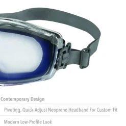 Uvex by Honeywell Stealth Reading 1.0 Diopte Magnifier Goggles with Uvextreme Anti-Fog Lens - S3991X