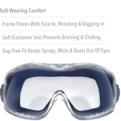 Uvex by Honeywell Stealth Reading 2.0 Diopte Magnifier Goggles with Uvextreme Anti-Fog Lens - S3992X