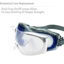 Uvex by Honeywell Stealth Reading 2.0 Diopte Magnifier Goggles with Uvextreme Anti-Fog Lens - S3992X