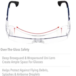 UVEX by Honeywell Ultra-Spec 2001 Clear Safety Glasses With Clear Anti-Fog Lens - S0112C