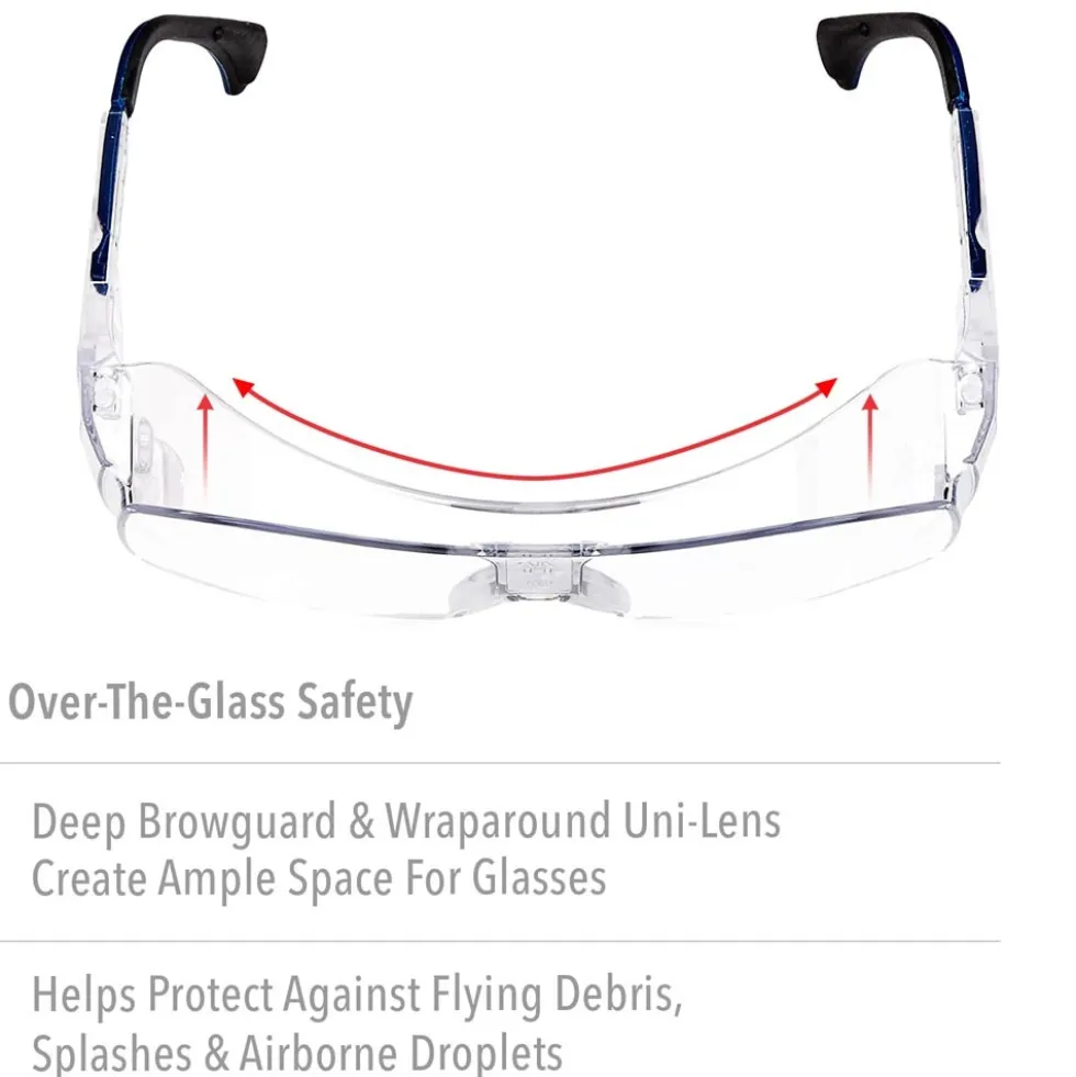 UVEX by Honeywell Ultra-Spec 2001 Clear Safety Glasses With Clear Anti-Fog Lens - S0112C