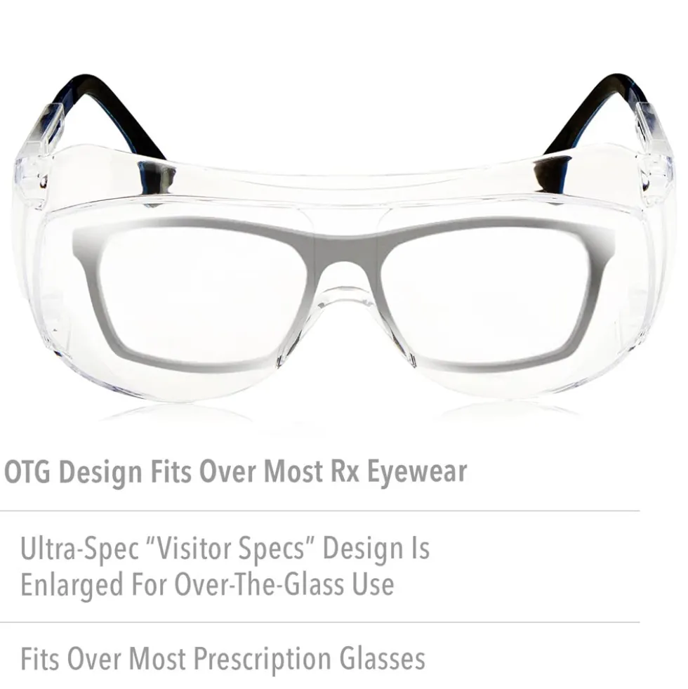 UVEX by Honeywell Ultra-Spec 2001 Clear Safety Glasses With Clear Anti-Fog Lens - S0112C