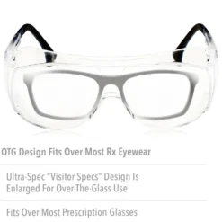 UVEX by Honeywell Ultra-Spec 2001 Clear Safety Glasses With Clear Anti-Scratch/Hard Coat Lens - S0112