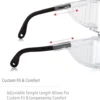 UVEX by Honeywell Ultra-Spec 2000 Gray Safety Glasses With Clear Anti-Fog Lens - S0250X