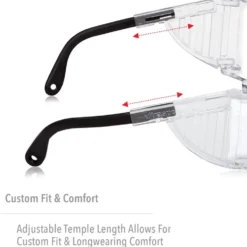 UVEX by Honeywell Ultra-Spec 2000 Gray Safety Glasses With Clear Anti-Fog Lens - S0250X