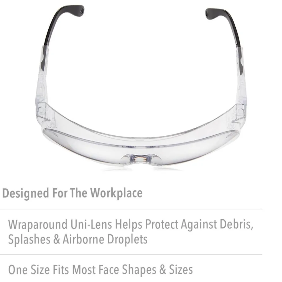 UVEX by Honeywell Ultra-Spec 2000 Gray Safety Glasses With Clear Anti-Fog Lens - S0250X