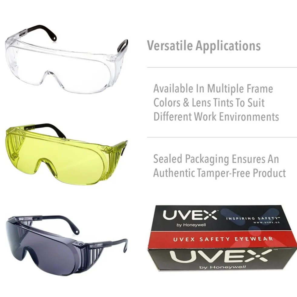 UVEX by Honeywell Ultra-Spec 2000 Gray Safety Glasses With Clear Anti-Fog Lens - S0250X