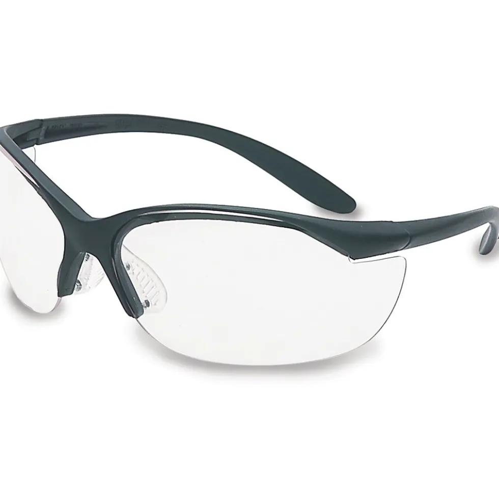 Uvex by Honeywell Vapor II Series Safety Eyewear, Black with Clear Lens - 11150915
